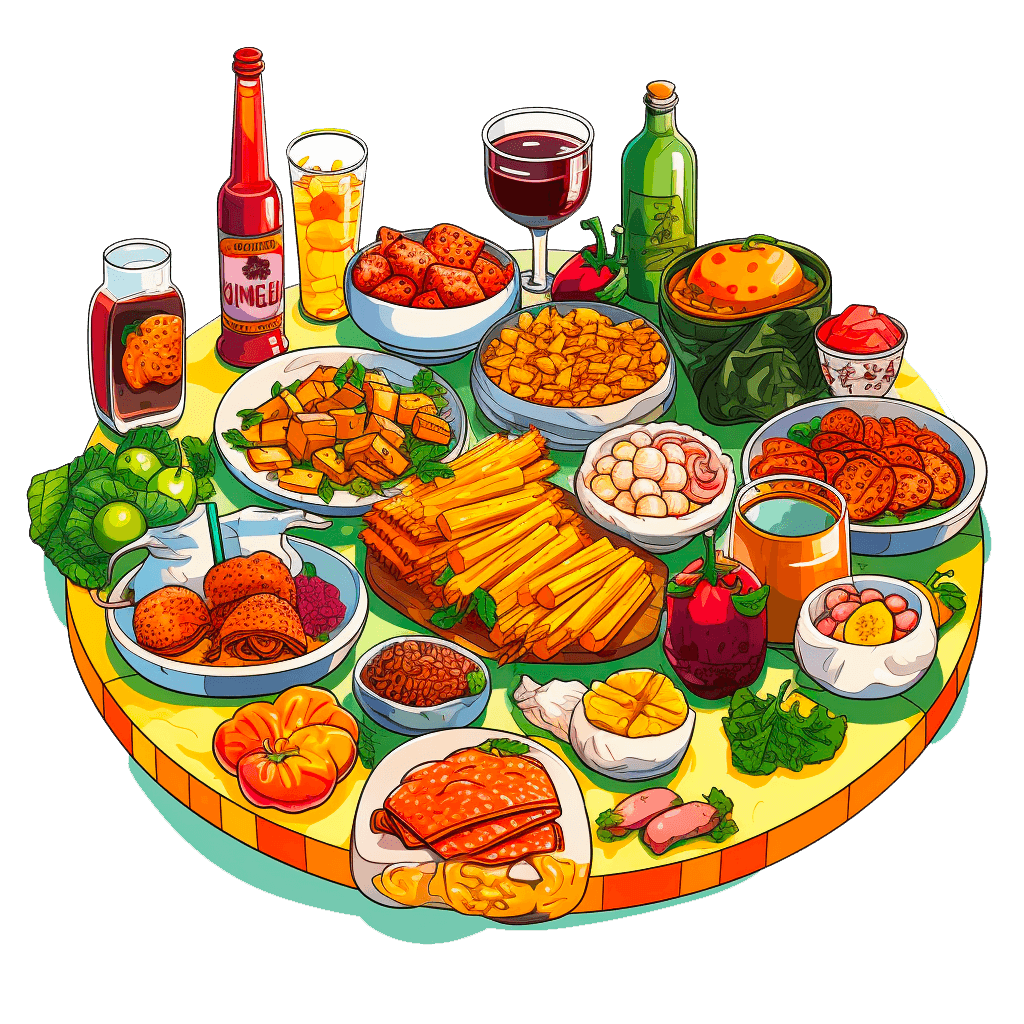 A plate with a food on it